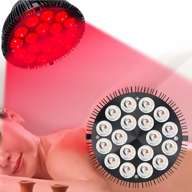 18W E27 LED Infrarrojo Rojo Terapia Bombilla Lámpara Alivio del Dolor Muscular IP20