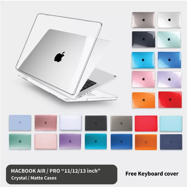 MacBook Hard Case + Keyboard Cover For Apple 11 12 13 Air Retina Pro 13 inch