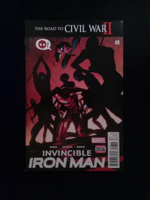 Invincible Iron Man #8 (2ND SERIES) MARVEL Comics 2016 NM