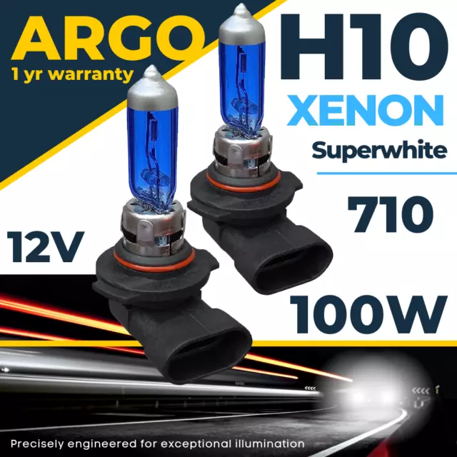 H10 Xenon Super White Front Fog light Bulbs 100w Headlight Lamp Headlamp 710 Hid