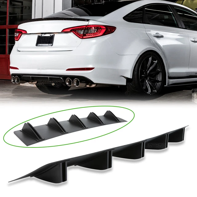 REAR BUMPER LIP Diffuser Spoiler Splitter Shark Fin For Hyundai Sonata