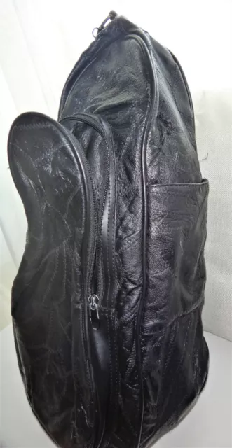 VTG Black Comfort Carry Fx Leather Ergonomic Shoulder Sling Bag Purse Crossbody