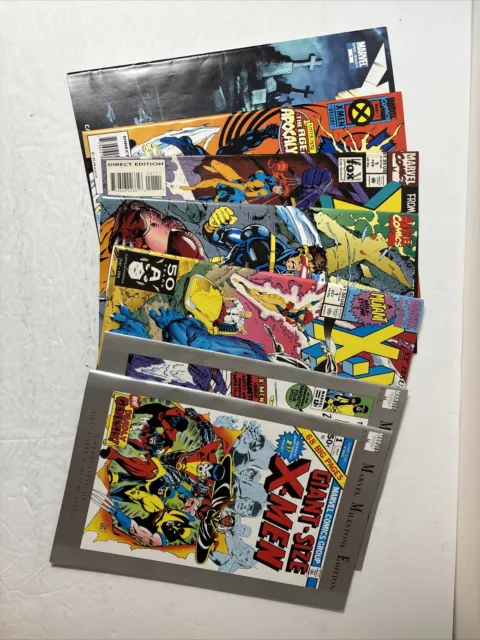 X-Men #1 Lot (7 Comics) Marvel Comics 1991-2007 NM Avg