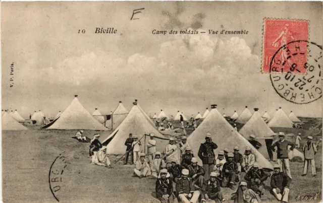 CPA AK BIVILLE - Camp des Soldats - Vue d'ensemble (633382)