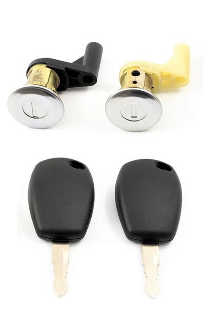 Set De 2 Barillets/cylindres De Serrure De Porte Pour Dacia Duster Et Sandero - Avec Clés - Neuf