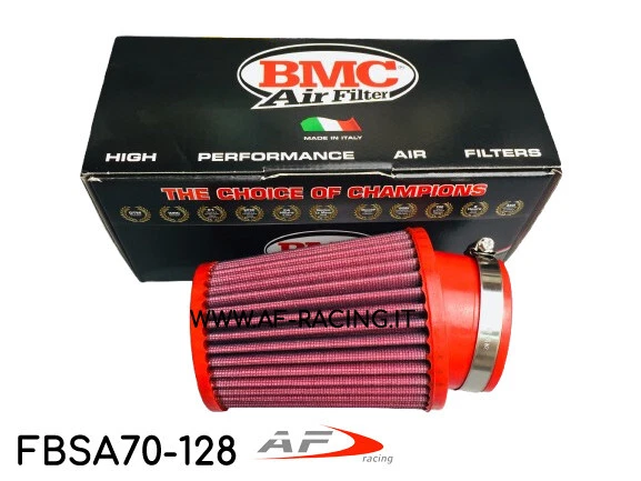 Kit Filtro Conico Bmc + Tappo Fiat 500 - 595 Abarth Sfiato Esterno Pop Off 1