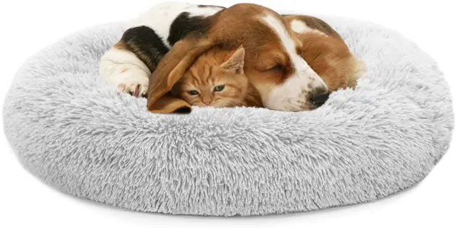 MIXJOY Orthopedic Dog Bed Comfortable Donut Cuddler Round Dog Bed Ultra Soft Was 11