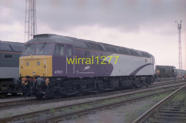 ORIGINAL RAILWAY PHOTOGRAPHIC negative Class 47 47817 at Tinsley £3.00 ...