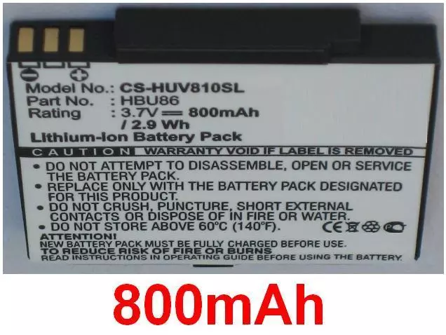 Battery 800mAh Type HBU86 For Huawei V810
