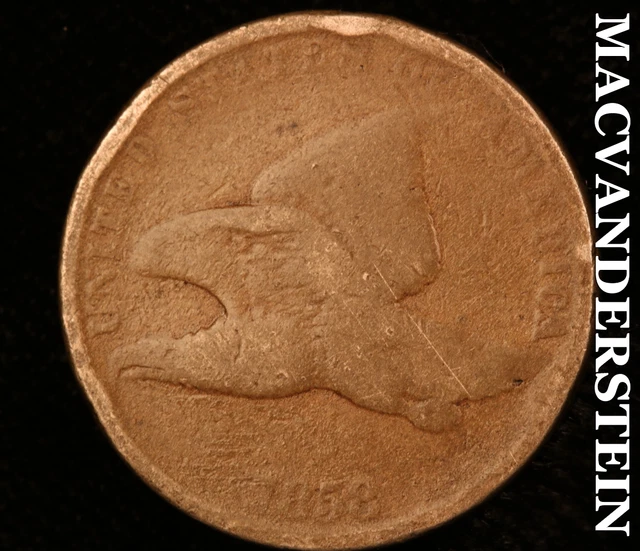 1858 Flying Eagle Cent-Semi Key Better Date #O1245