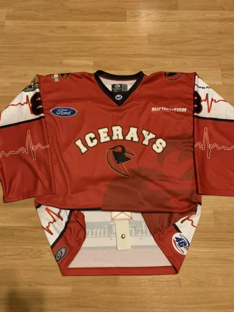 GAME WORN CORPUS Christi Ice Rays Perez NAHL Hockey Jersey first responders  52 $235.00 - PicClick