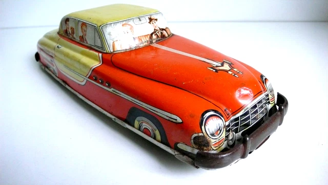 Joustra Buick Taxi Tôle à Friction – France, Vintage, état De Jeu