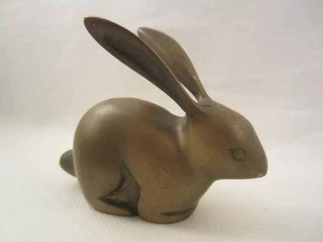 Sks Massiv Messing Hase Skulptur Figur Kaninchen Rabbit Alt Kühlerfigur Rat Rod