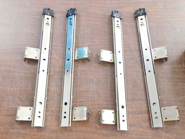 2 SETS! Knape & Vogt KV 8100 88 89 3/4 Extension Keyboard Drawer Slide 16" (ES)