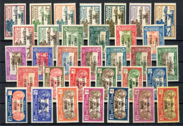 [G62.502] Wallis & Futuna 1930-38 good set MH VF stamps $145