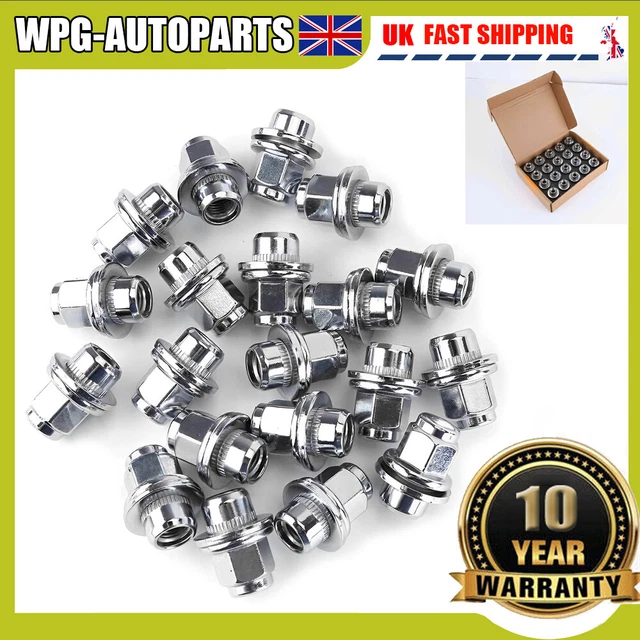 TWD 20pc Wheel Nuts + Locks – Jaguar XJ (2003+) XJ6 XJ8 XJR – M12x1.5, 19mm, Chrome, Italy - View #2