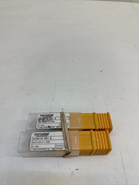 Contour NCM4135 4 X 1-5/8 X 4 .030-.035R 4FL TiAlN Coated Corner Radius 2PK