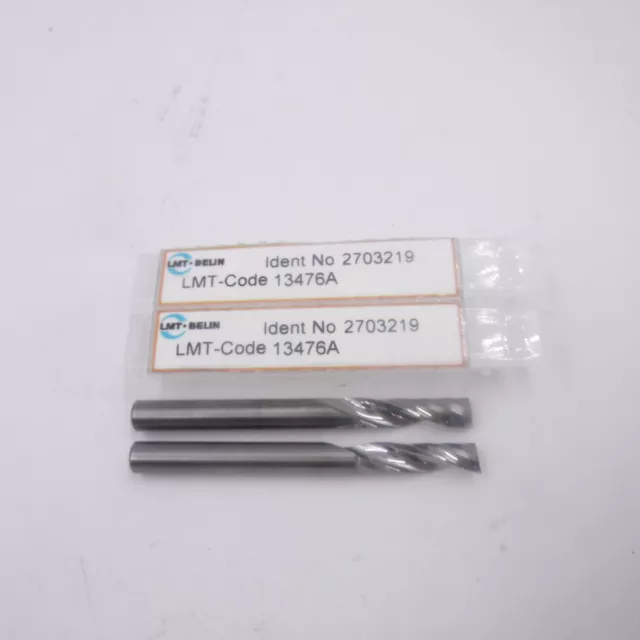 2x LMT Belin 13476A, 3/16" Cut Dia Upcut Router Spiral Bit 2" OAL Single Flute