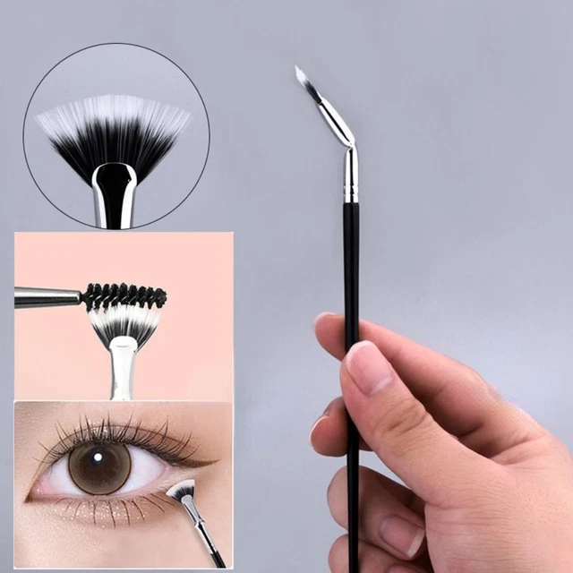 Eyelash Brush Fan Bent Lash Fan Brush Small Fan Brush Make Up Tool