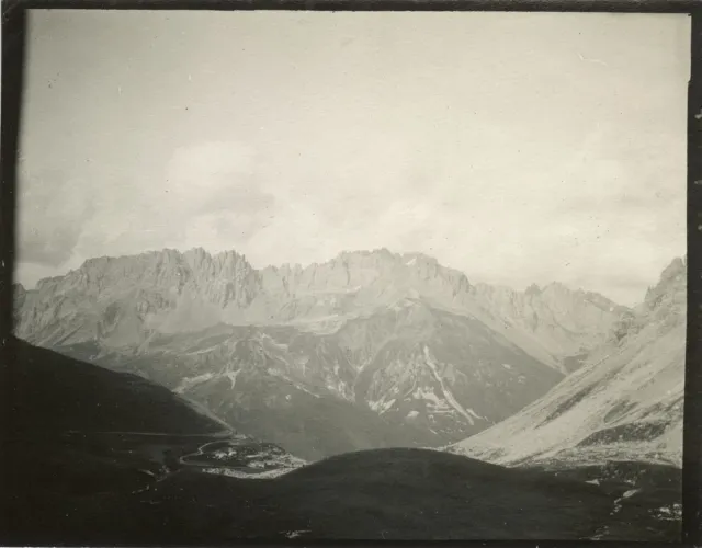 ANTIQUE PHOTO - VINTAGE SNAPSHOT - GALLIBIER NECK MOUNTAIN - MOUNTAIN circa 1910 3