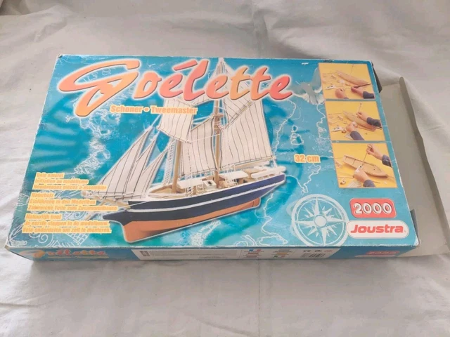MAQUETTE NEUVE BATEAU THONIER DE GROIX EN BOIS 1/50 SOCLAINE (vendeur