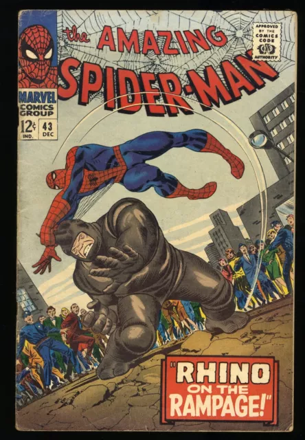 Amazing Spider-Man #43 VG- 3.5 1st Full App. Mary Jane! John Romita Sr Cover!
