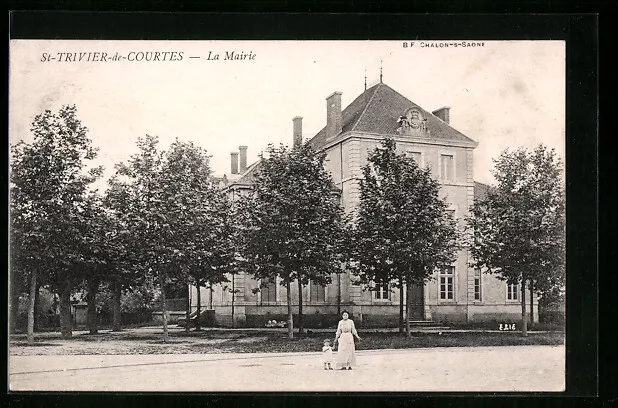 CPA Saint-Trivier-de-Courtes, La Mairie