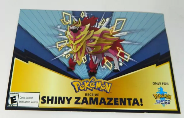 ✨Shiny Zacian & Zamazenta GAMESTOP Event Rusted Sword & Shield ✨ UNTOUCHED