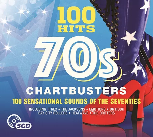 Various Artists : 100 Hits: 70s Chartbusters CD Box Set 5 discs (2017)