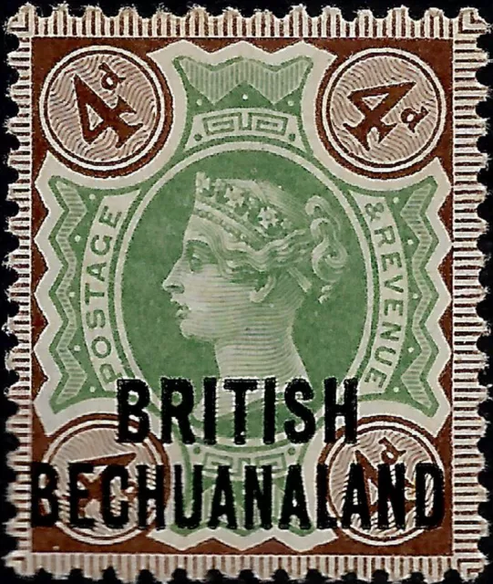 Bechuanaland British GB used in 1891 4d sg 35 MH QV