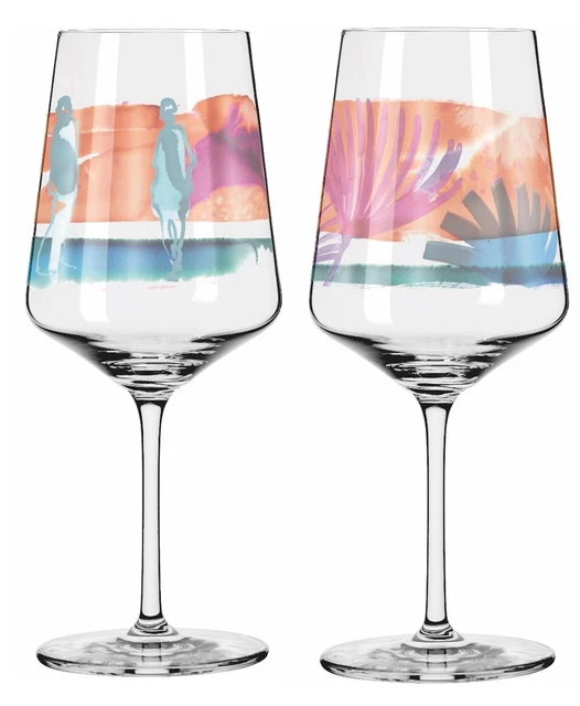 Verre à Apéritif Ritzenhoff 500 Ml - Série Sommerrausch N°6, Motif Naïade - Fabriqué En Allemagne, Lave-vaisselle