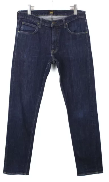 Lee Daren Zip Fly Jeans Uomo W34/L34 Regular Sfumato Effetto Scuro Casual