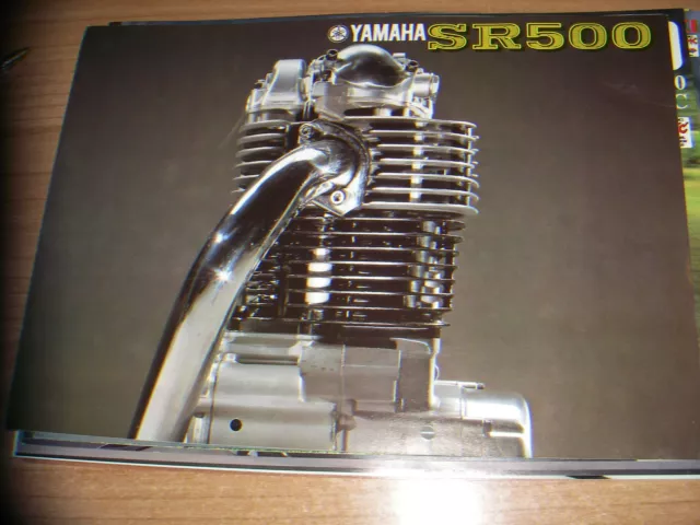 Yamaha  SR 500  - brochure -prospekt  " ITA"