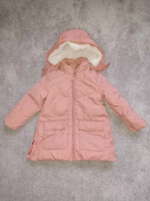 Cappotto per bambini River Island taglia 3-4 anni piuma piumino corallo