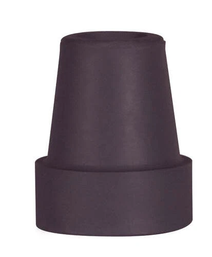 Puntas de bastón en caja de venta al por menor - se adapta a 3/4 ejes Pk/2 negro