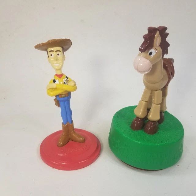 Disney Pixar - TOY STORY Woody & Bullseye -  Lot Of 2 Figures  - Cake Toppers