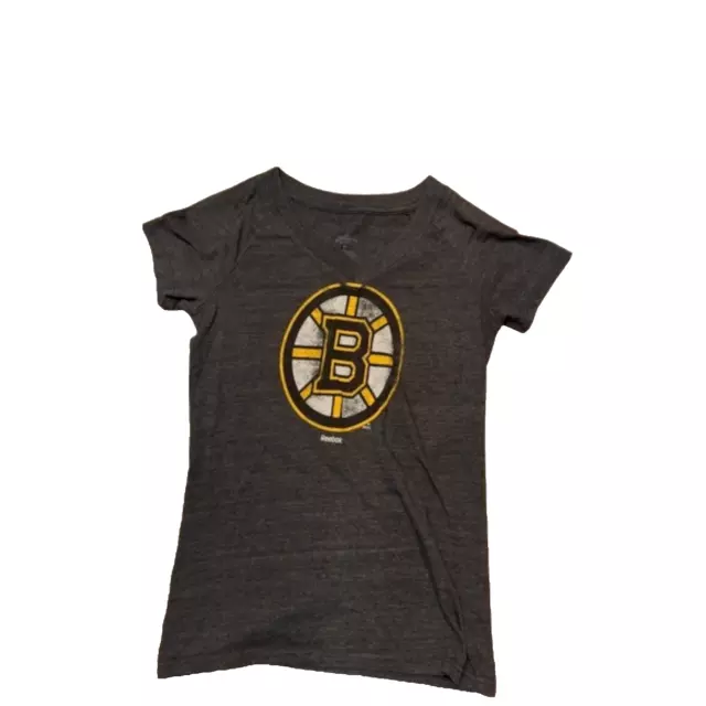 Boston Bruins T Shirt Womens Size Small Black Seguin Reebok NHL Hockey