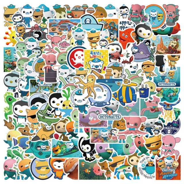 100 The Octonauts Stickers Skateboard Bomb Vinyl Laptop DIY Luggage Decal Lot