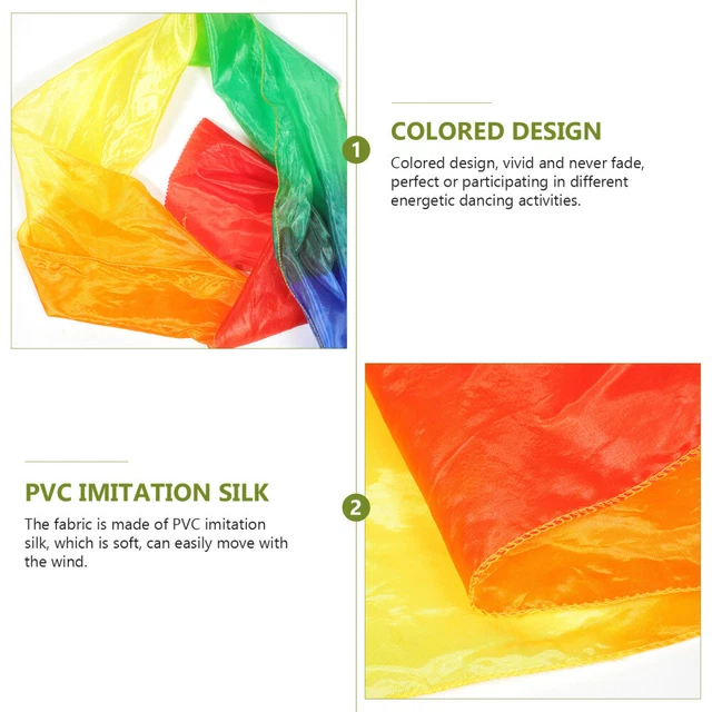 6 Nastri Per Danza Ritmica - 2 Metri Con Bastone, Per Bambini, Ginnastica Artistica