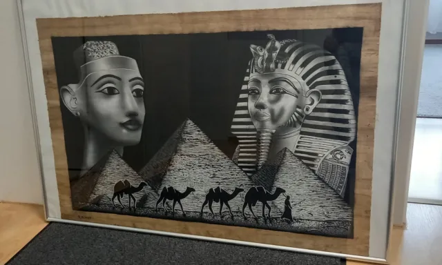 Ägyptischer leuchtende Papyrus aus Cairo.