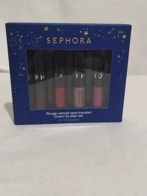NUEVO Juego de manchas de labios crema Sephora Collection 4 x 0,04 oz/ 1,3 ml