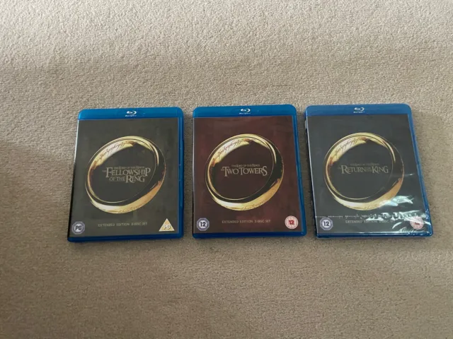 lord of the rings blu ray trilogy extended edition.