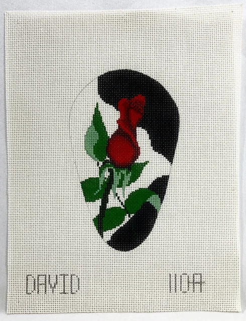 NUEVO Lona Con Aguja Impresa Rojo Rosebud Lágrima 10 Ct Mono 3.5x4.5 13451