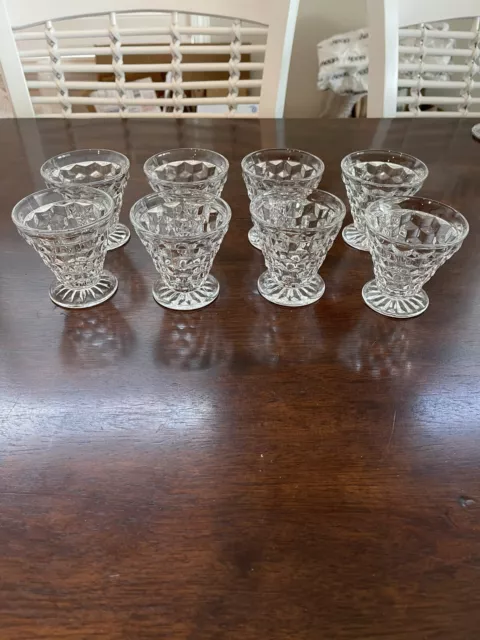 Fostoria American 3oz cone footed cocktail set of 8