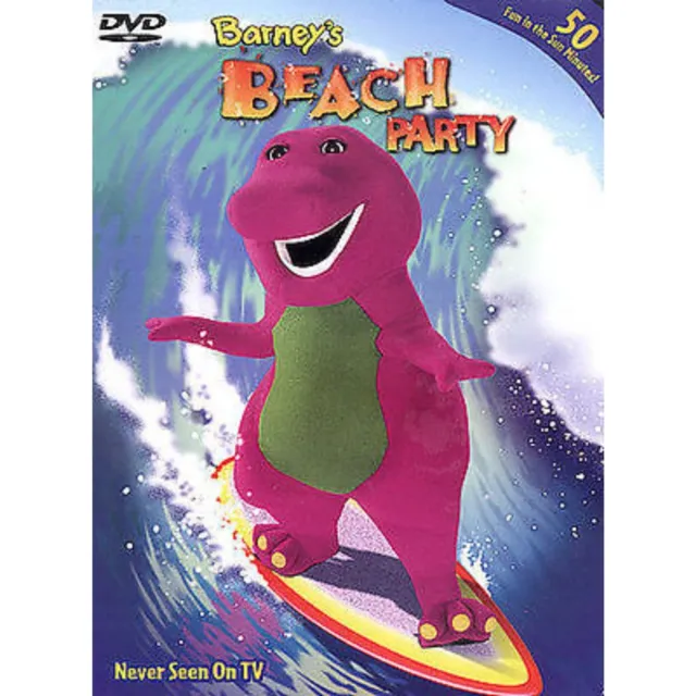 BARNEY THE PURPLE Dinosaur Barney's Beach Party DVD 2002 $5.00 - PicClick