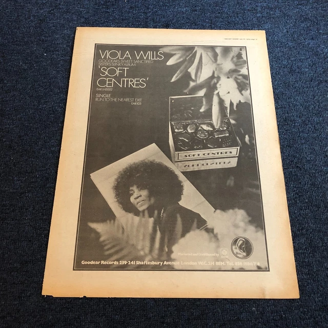 (STMM41) Advert 15x12" Viola Wills Soft Centres Run To The Nearest Exit