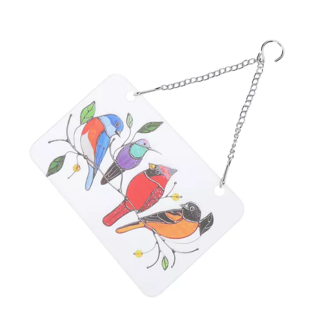 4 Birds WIndow Pendant Ornaments Hanging Window Decoration Multicolor Bird