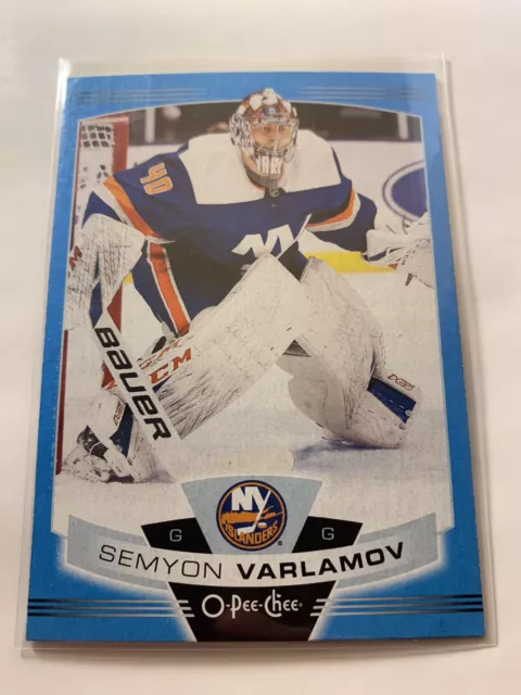 Semyon Varlamov #602 - 2019-20 O-Pee-Chee -  Blue Border Update Islanders