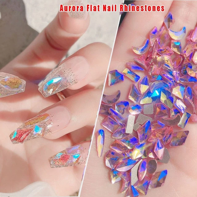 Aurora Bijoux d&#39;art d&#39;ongles Décorations de manucure Cristal de diamant