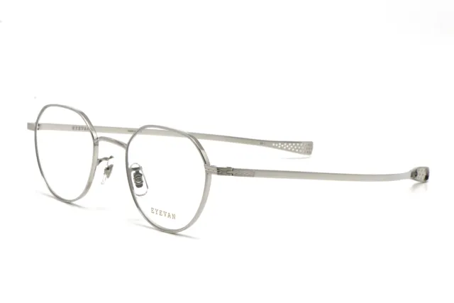 Montatura Occhiali Da Vista Eyevan Marshal Silver Unisex 2